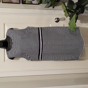 Draper James Women's Striped Ponte Sleeveless Sheath Dress